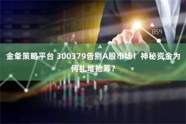 金夆策略平台 300379告别A股市场！神秘资金为何扎堆抢筹？